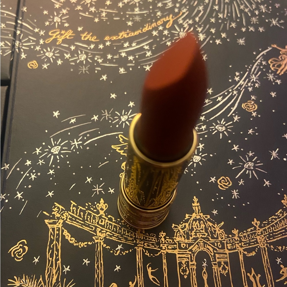 Lancome L’absolu Rouge IntiMatte French Cashmere #299 Lipstick 💄Dark Red